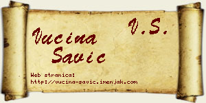 Vucina Savić vizit kartica